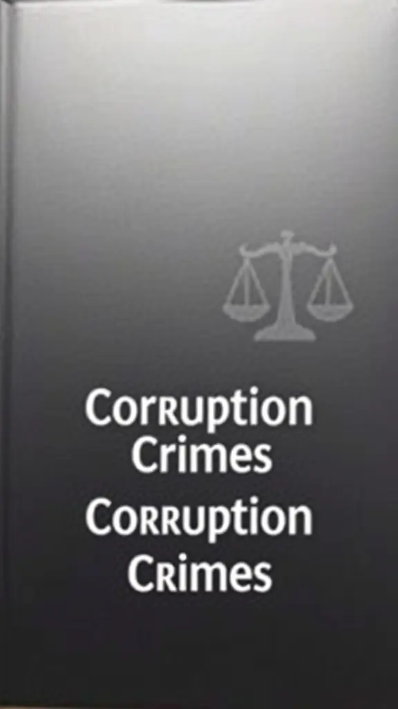 غلاف كتاب بعنوان 'جرائم الفساد' يتميز بتصميم احترافي وبسيط، مع مساحة فارغة واسعة في الأعلى أو الوسط لإضافة النصوص لاحقًا. لا يحتوي الغلاف على أي كلمات أو نصوص مدمجة في التصميم. الألوان المستخدمة متناسقة وملائمة للطباعة، مع التركيز على درجات الأسود، الرمادي الداكن، أو الأزرق الداكن، مما يعكس الطابع الجاد للموضوع. يمكن أن يتضمن التصميم رموزًا تعبر عن القانون والعدالة مثل الميزان أو طابع قانوني آخر مرتبط بالفساد، مع تفاصيل بسيطة لا تشتت الانتباه. يتم ترك مساحة كافية لكتابة العنوان واسم المؤلف بشكل واضح بعد التعديل. الهدف هو الحصول على تصميم متوازن ومحترف، مع خلفية صلبة أو بنمط بسيط يناسب طباعة الكتاب."