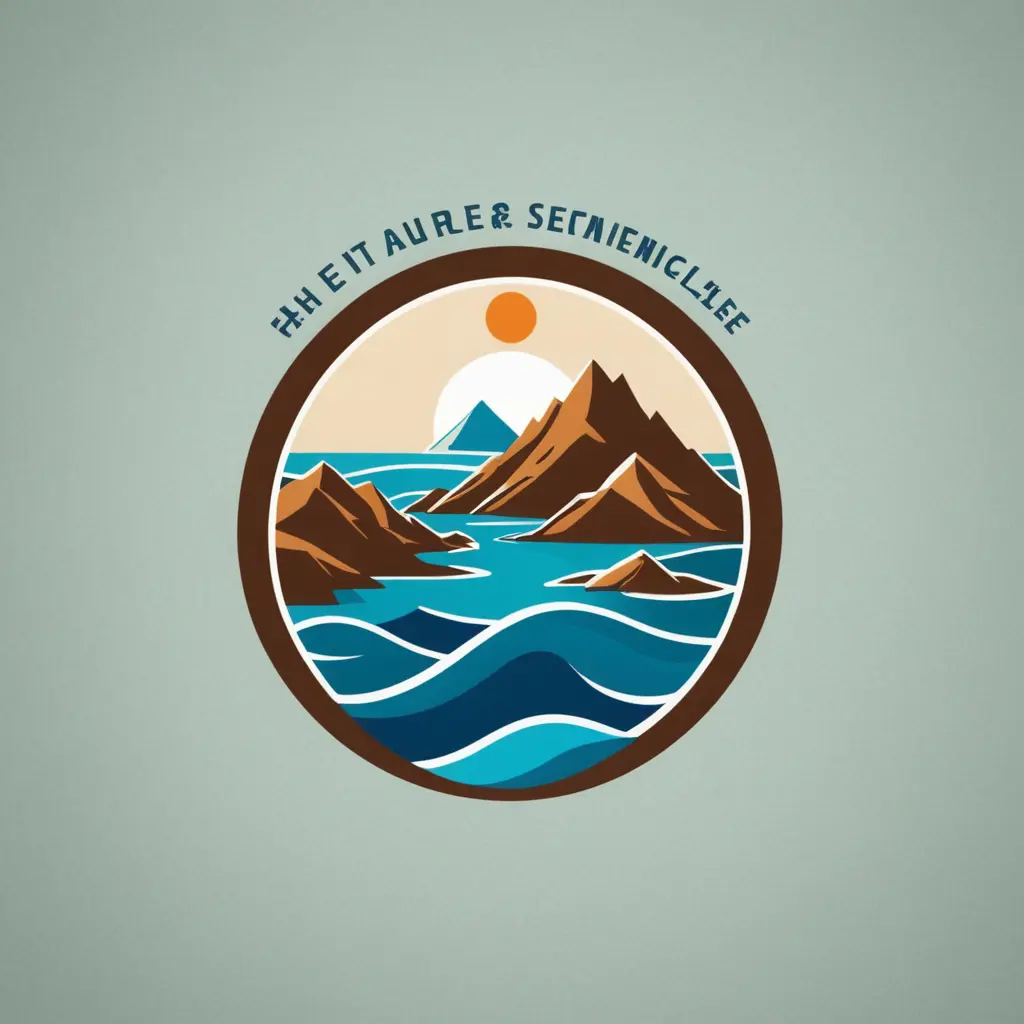 un logo symbolisant le club du cycle d'ingénieur en eau et géosciences. Le design doit inclure des éléments représentant l'eau, comme des vagues ou une goutte, et la géologie, comme une montagne, des couches géologiques ou des pierres. Le style doit être épuré, avec des formes géométriques simples et des lignes nettes. Utiliser des couleurs naturelles, comme le bleu pour l'eau et des tons de brun ou de vert pour la terre. Le logo doit avoir un aspect académique et moderne, reflétant l'ingénierie et la science et sans aucune ecriture
