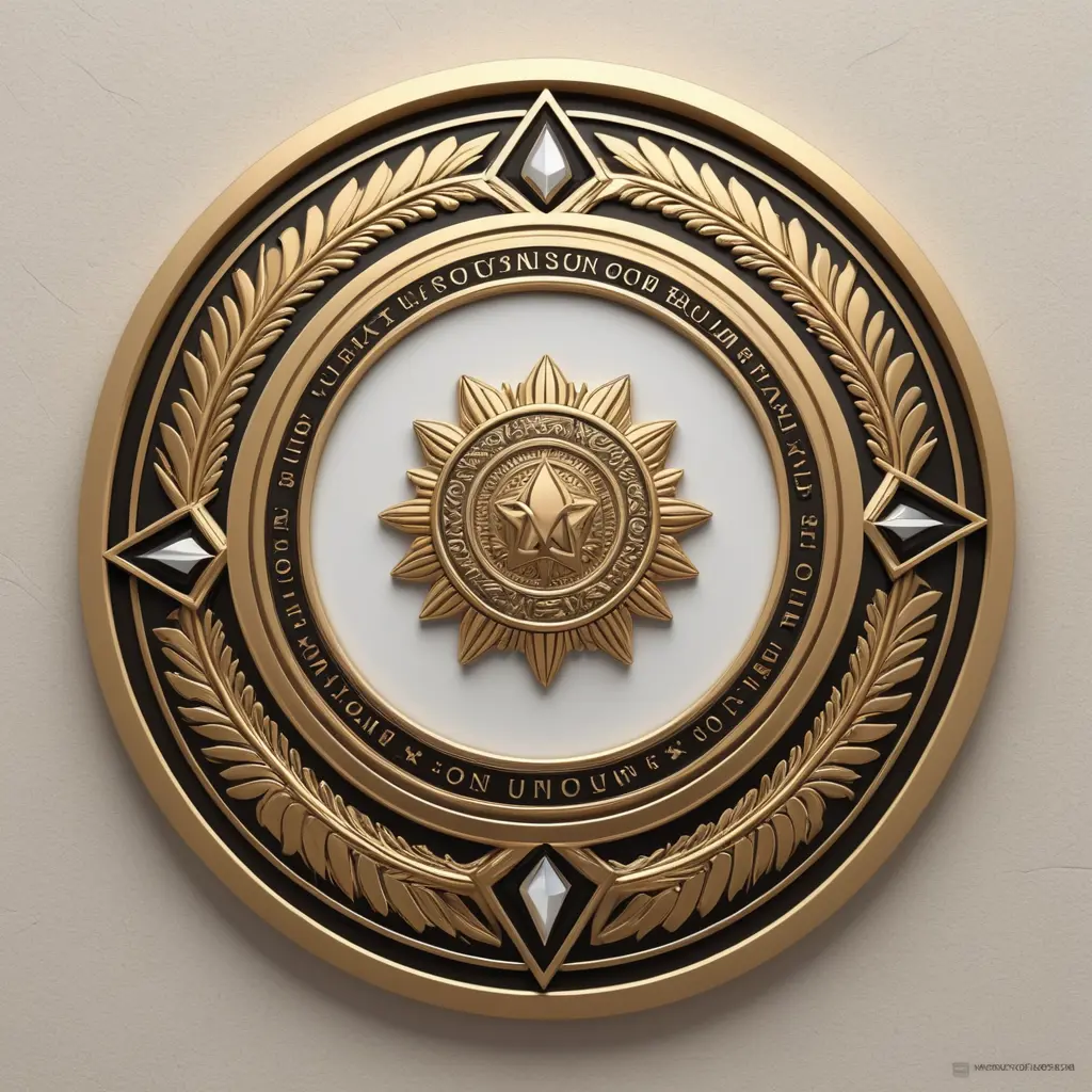 شعار احترافي فاخر جدا جدا يتكون من شعار فثط لشركه اسمها UNION، تقدم خدمات الbranding والmarketing وكثير من المجالات .اريد الشعار تكون في الرموز البابليه والسومريه ويكون طائير الفينكس اجعله في الوان الفضاء ..عدل على الاطار لكي يكون نفس الزخرفه السومريه والبابليه