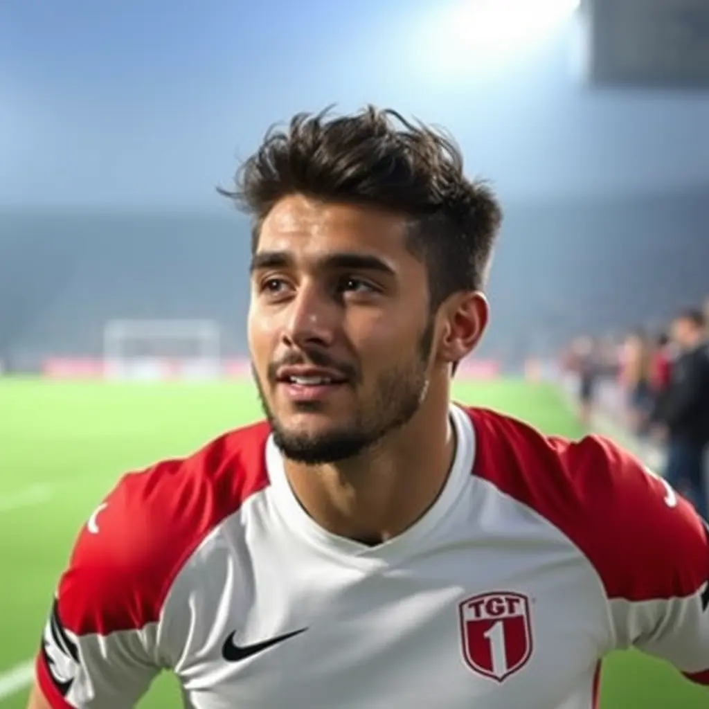 صورة لي لامين يامال لاعب كورت قدم