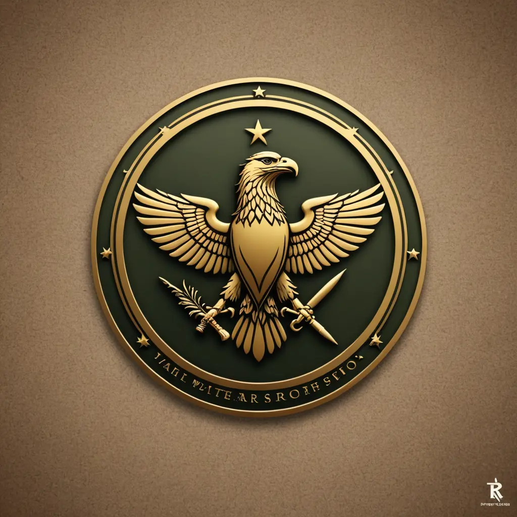 تصميم شعار عسكري باسم RA7