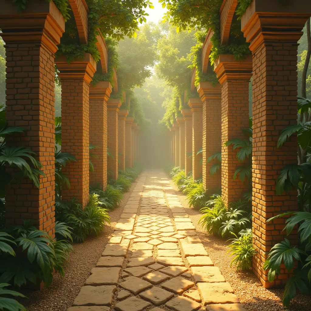 لبنة من ذهب ولبنة من فضة وملاطها: أي طينها، المسك الأذفر وترابها الزعفران وحصباؤها اللؤلؤ والياقوت، ومن يدخلها ينعم ولا ييأس، ويخلد ولا يموت ولا تبلى ثيابه ولا يفنى شبابه وللجنة أنهار وعيون وأشجار وقصور ونور وريح، أما أنهار الجنة فحدثنا عنها الرسول الكريم حين قال أنه رأى أربعة أنهار يخرج من أصلها نهران ظاهران، وهما النيل والفرات، ونهران باطنان هما نهران في الجنة أرض الجنة من فضة وترابها مسك وأصول شجرها فضة وأغصانها لؤلؤ وزبرجد والورق والثمر تحت ذلك، فمن أكل قائماً لم يؤذه ومن أكل جالساً لم يؤذه، ومن أكل مضطجعاً لم يؤذه