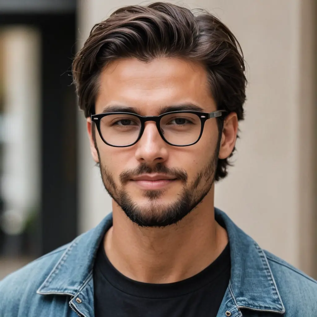 شخص لديه عشرين عامآ وجهه بيضاوي الي حد ما و عريض وقمحاوي البشرة يرتدي نظارة نظر لونها اسود شعره مدرج من درجتين الي خمس درجات ذو لحية قصيرة وليست كثيفة يتمرن في الجيم ويحب القهوة والتعلم ولا يهاب أحد مهما كان يحترم الجميع ولا يخاف من أحد يدرك أن ليس هناك شئ سهل في الحياه فإنها تحتاج كفاح وتحدي واستمرارية يحب النقاش والموضوعات الهادفة