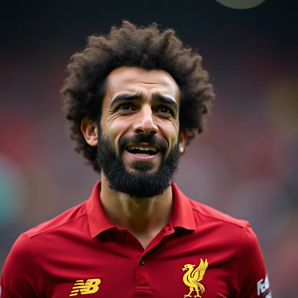 صوره محمد صلاح يبكي