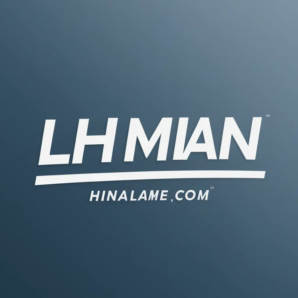  اسم LHMAN بخط واضح يكون لشعار رياضي شكل رياضي