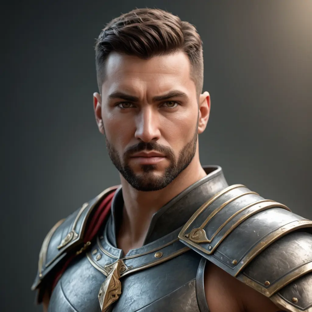 صورة شخص محارب قوي 3D