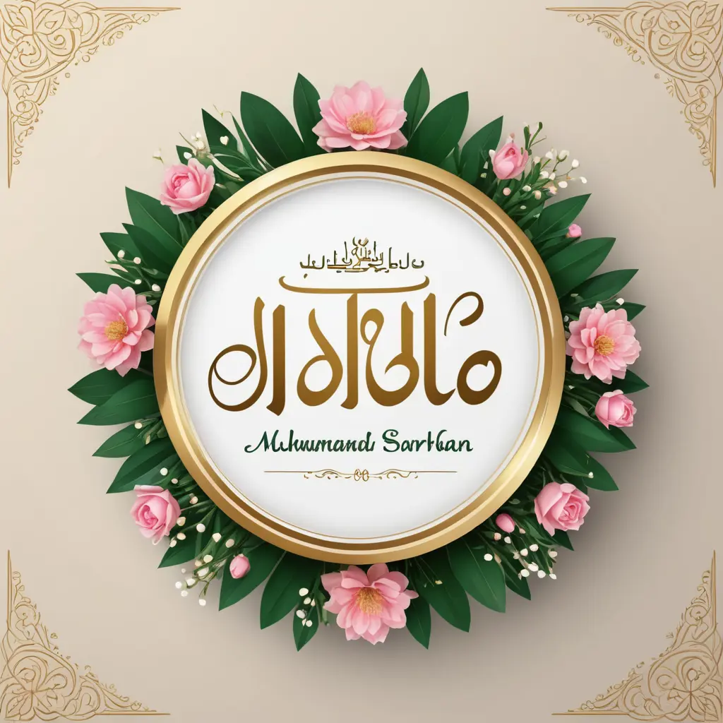 تصميم لوكو تهئنه خطوبه بأسم محمد مهدي سرحان بالعربي 
