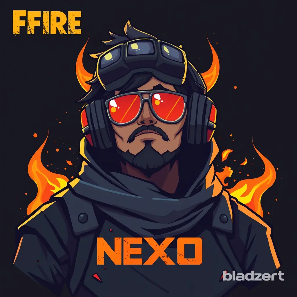 تصميم افتار فري فاير باسم NEXO