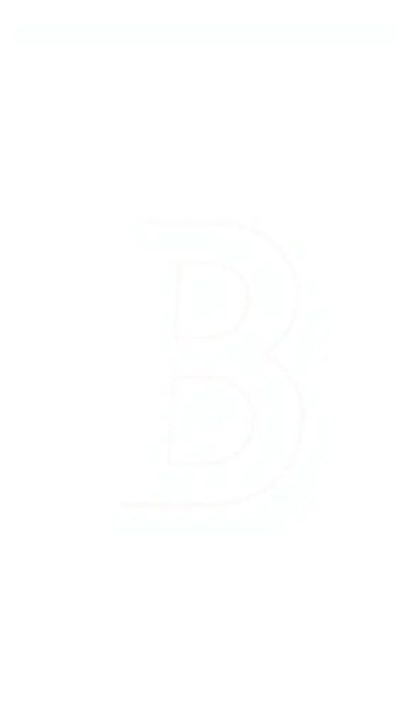 I want the letter B with a transparent background and written in white