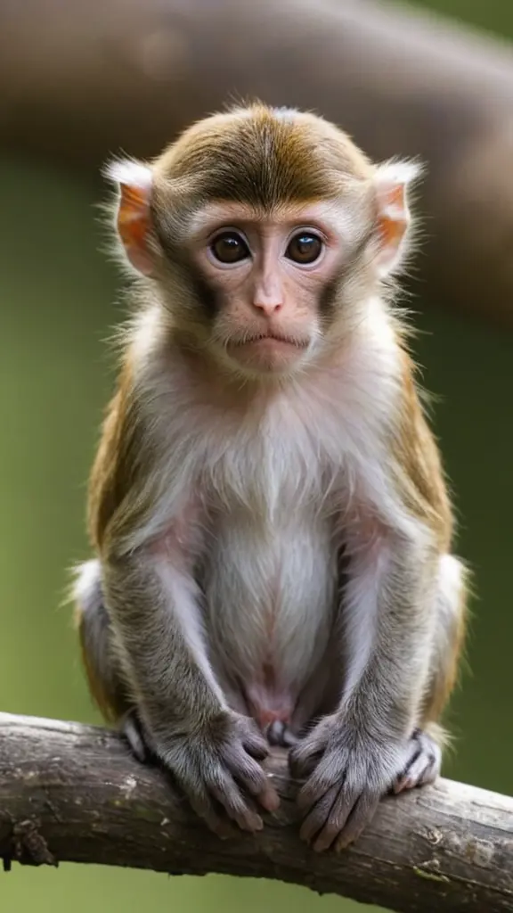 قرد صغير شكله غير لطيف