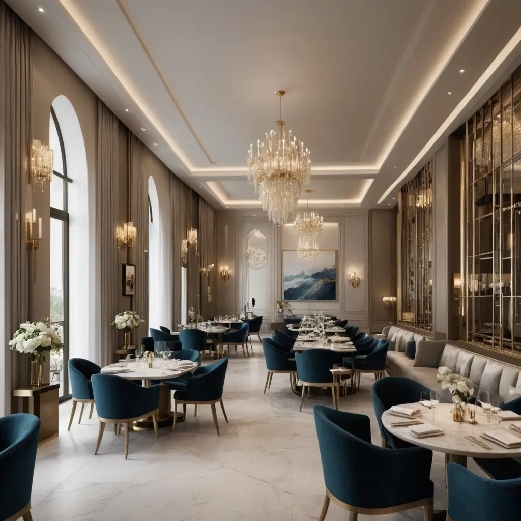 تصميم مطعم باسم ريتال فخم في دبي