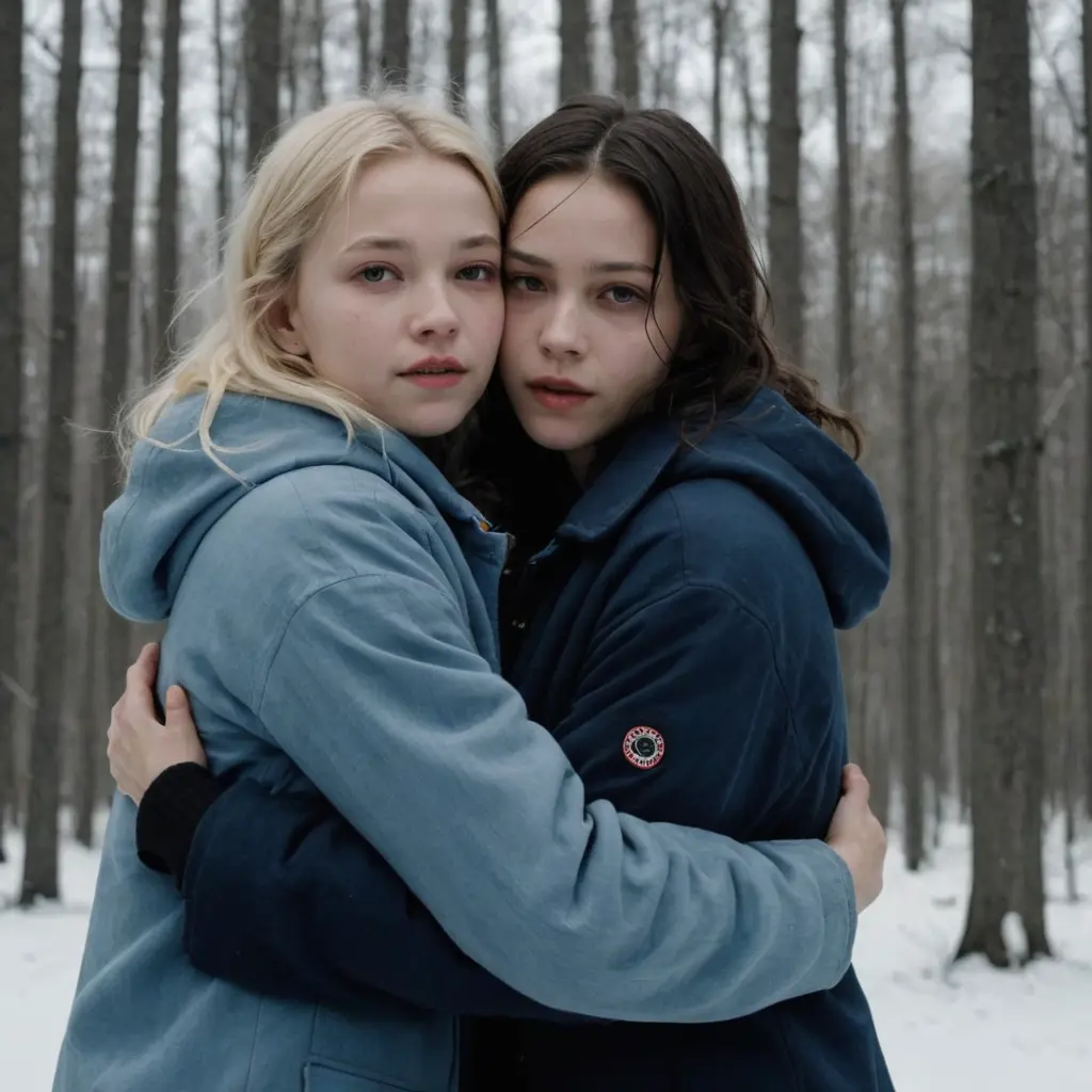 let the right person hugs the left person