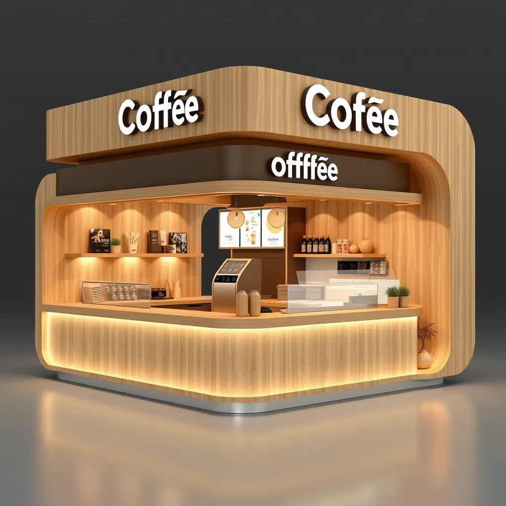 تصميم كشك قهوة