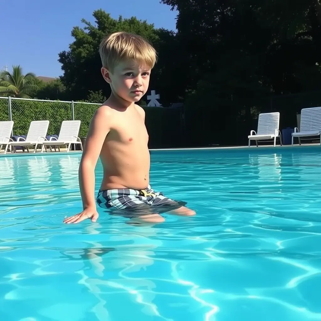 اريد صوره ولد في المسبح بسروال قصير