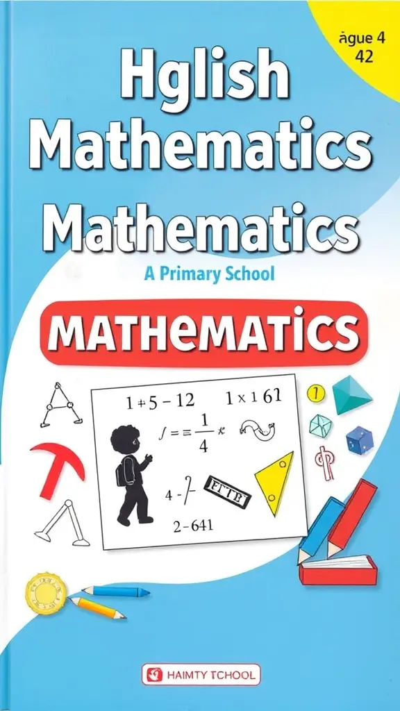 غلاف كتاب رياضيات باللغة الإنجليزية للمرحلة الابتدائية