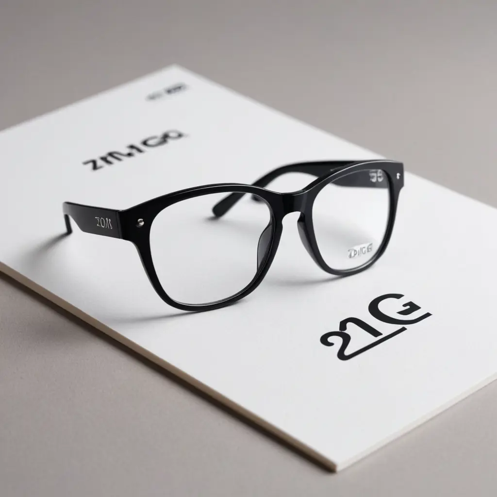 لوجو نظاره طبيه وعين بالألوان العصرية بااسم 2MG Optical
