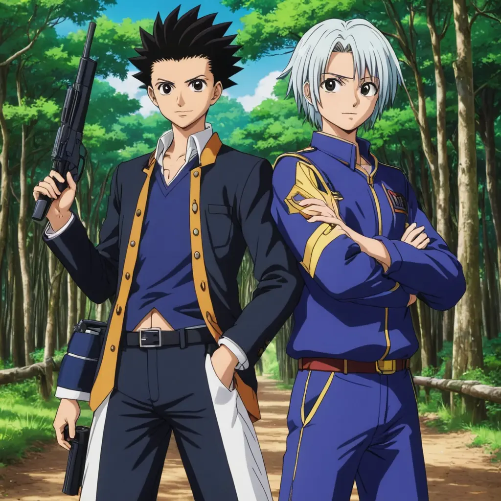 غون وكيلوا من انمي hunter x hunter