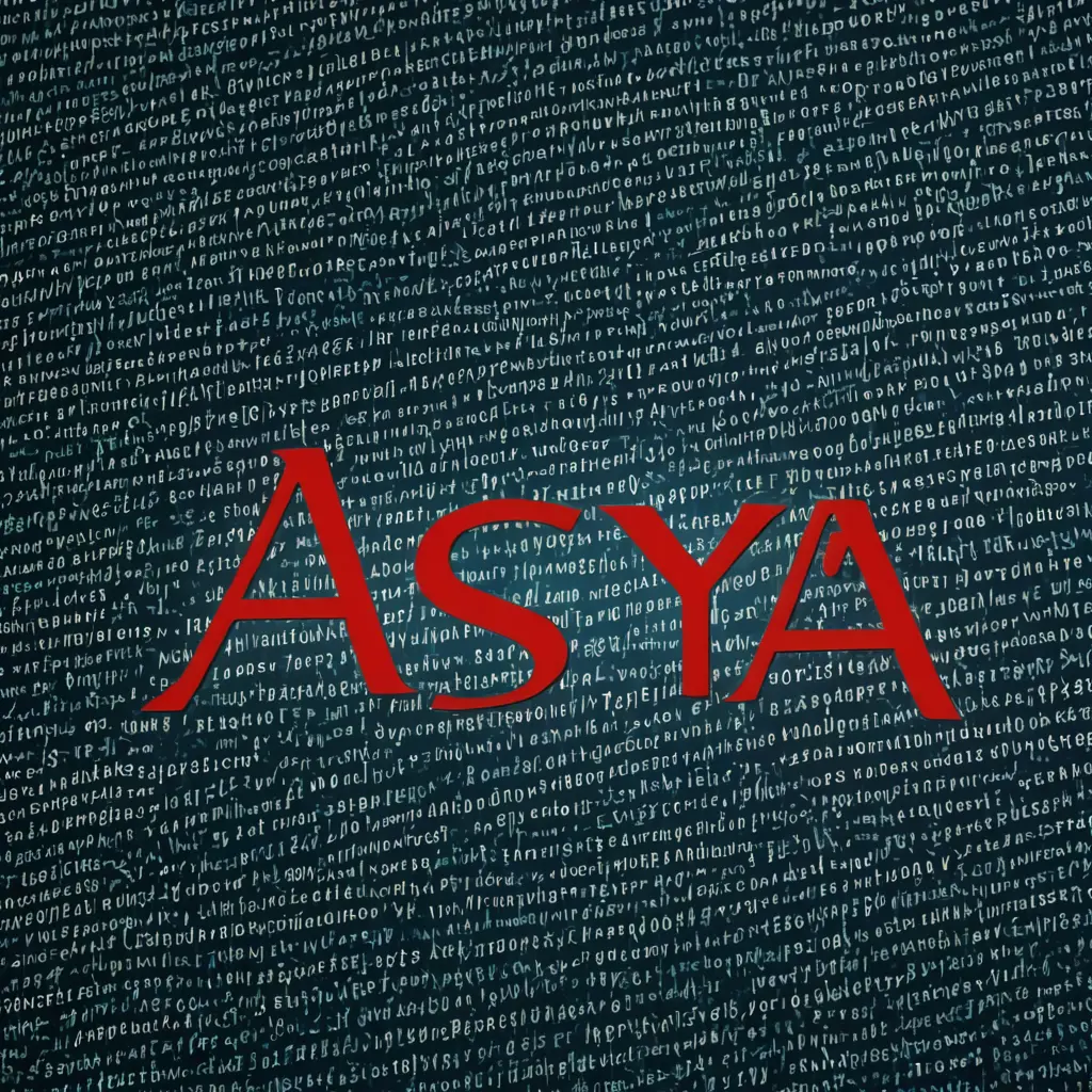 صورة تكنولوجية امنية مكتوب عليها كلمة ASYA