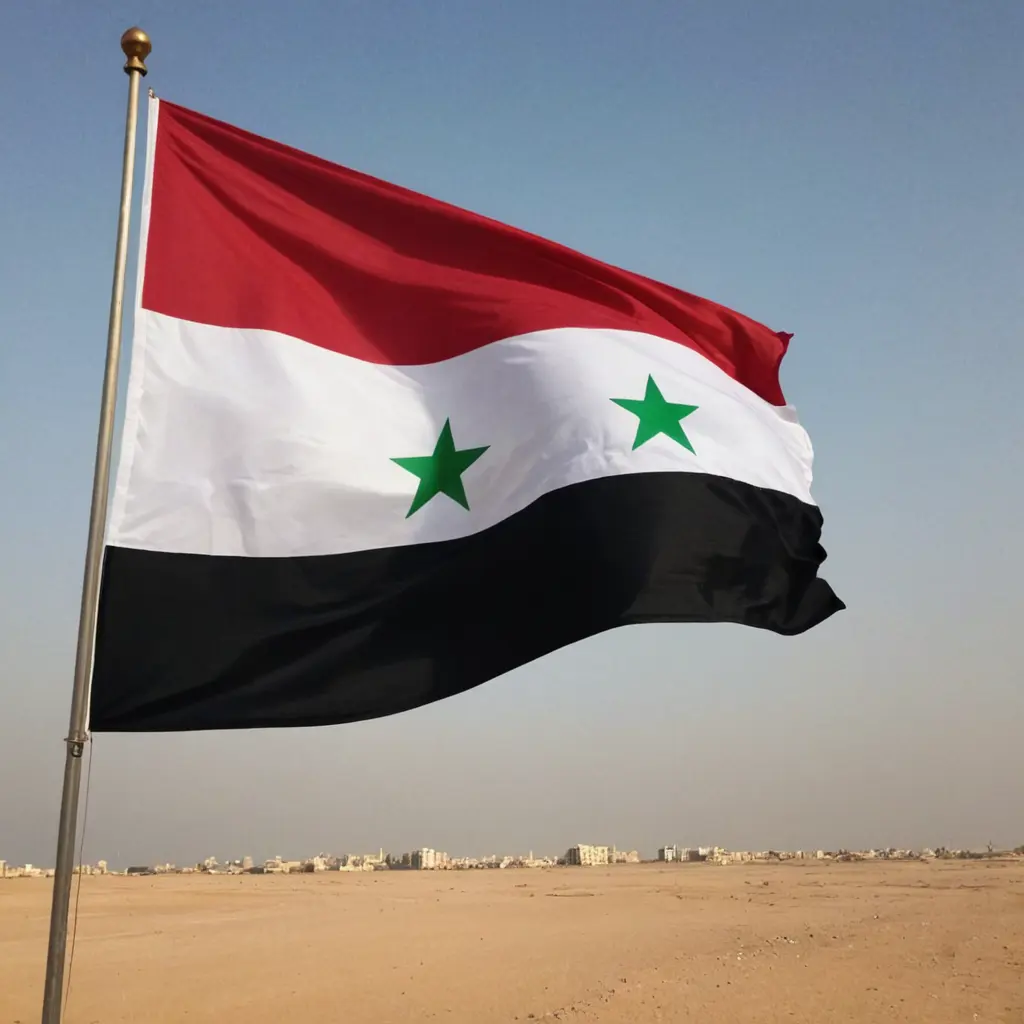 علم الثوره السوريه في قطر