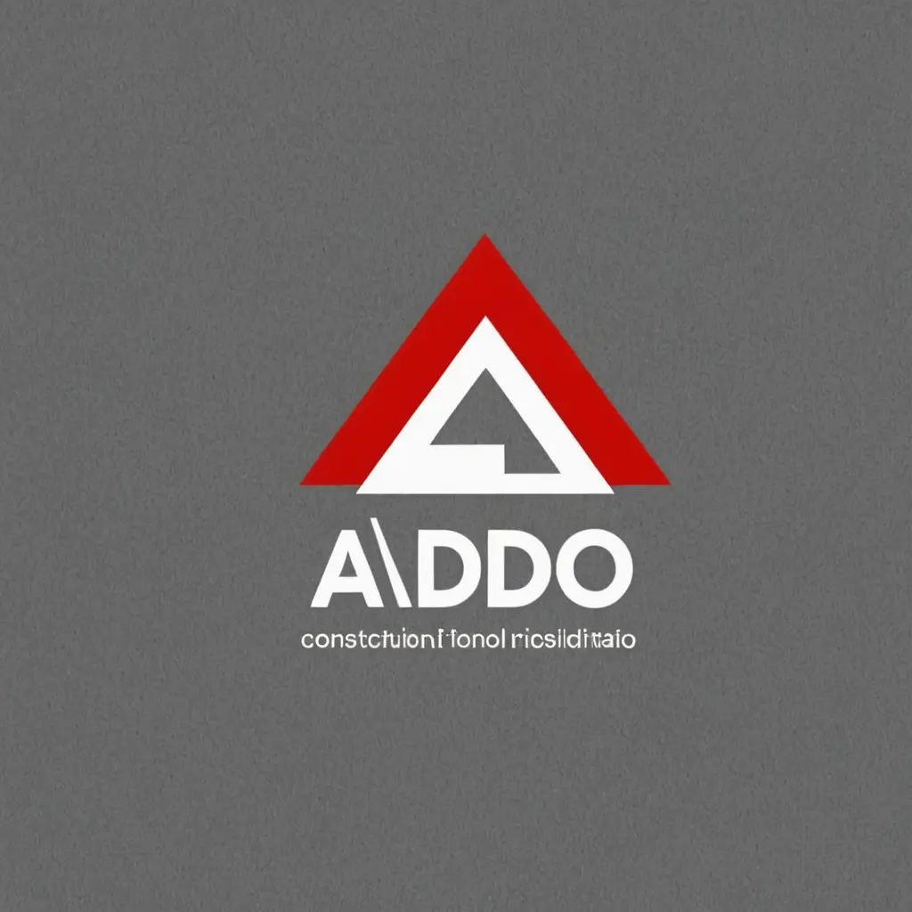 شعار لمؤسسة تشييد وبناء اسمها Ado