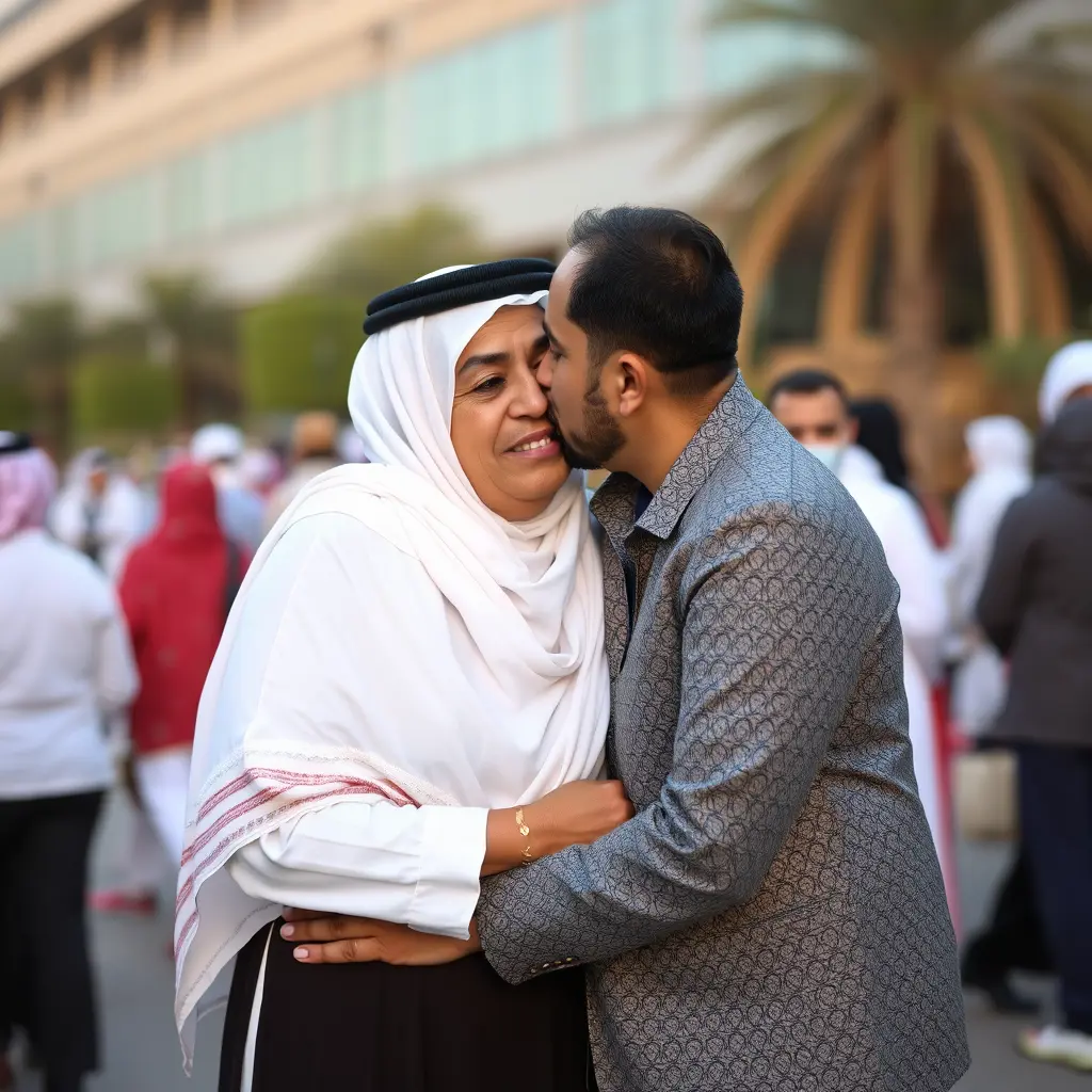 الشامي وهو يبوس في لانا محمد