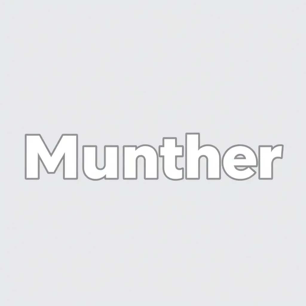 تصميم احترافي ل أسم Munther ب خط عصري