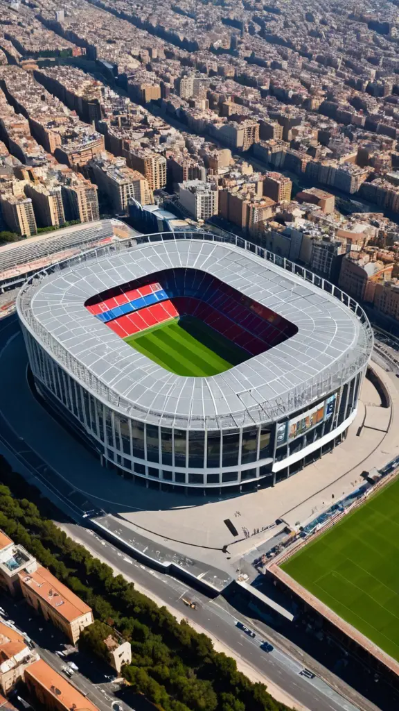صوره لملعب برشلونه اكبر ملعب في العالم بشكل حديث ومتطور 
