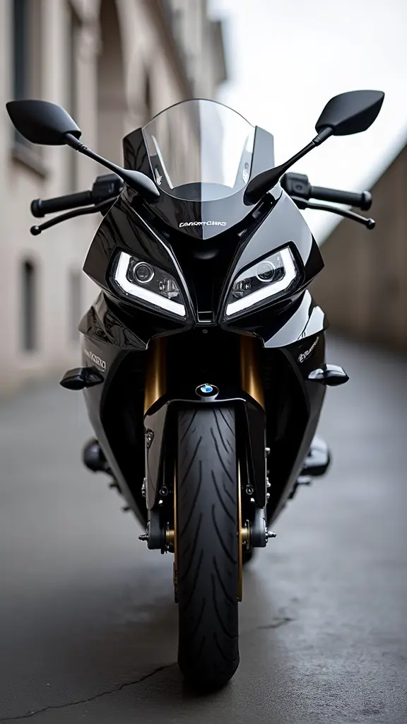 Bmw moto c1000 rr black and sevege