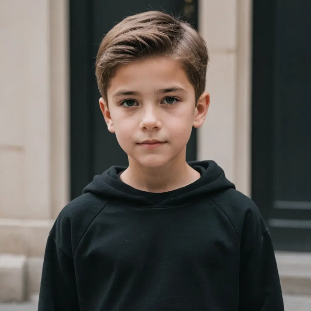 ولد لابس اسود