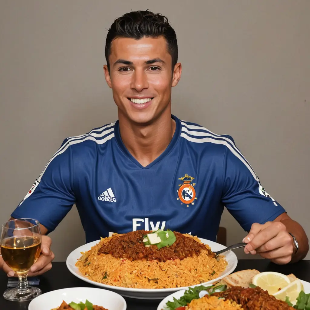 كريستيانو  ياكل كبسه