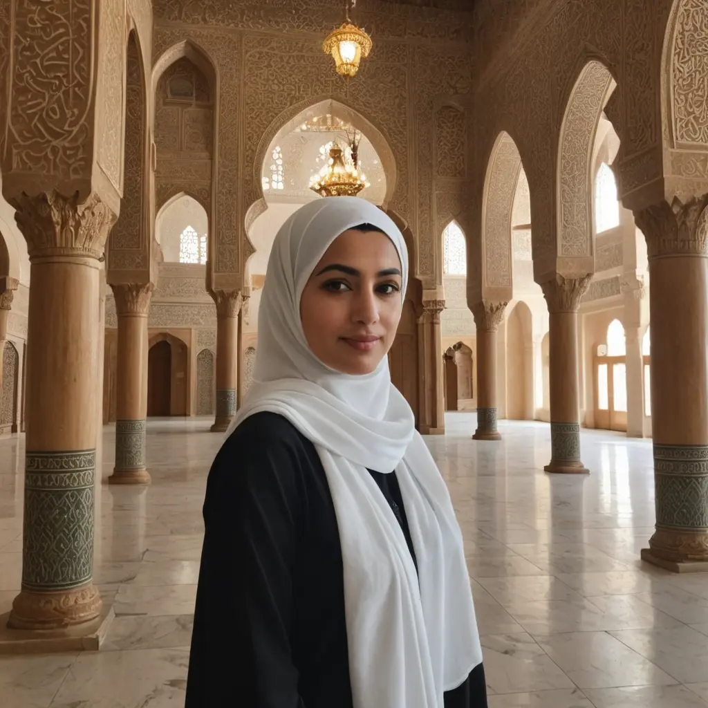 مايا خليفه في المسجد 