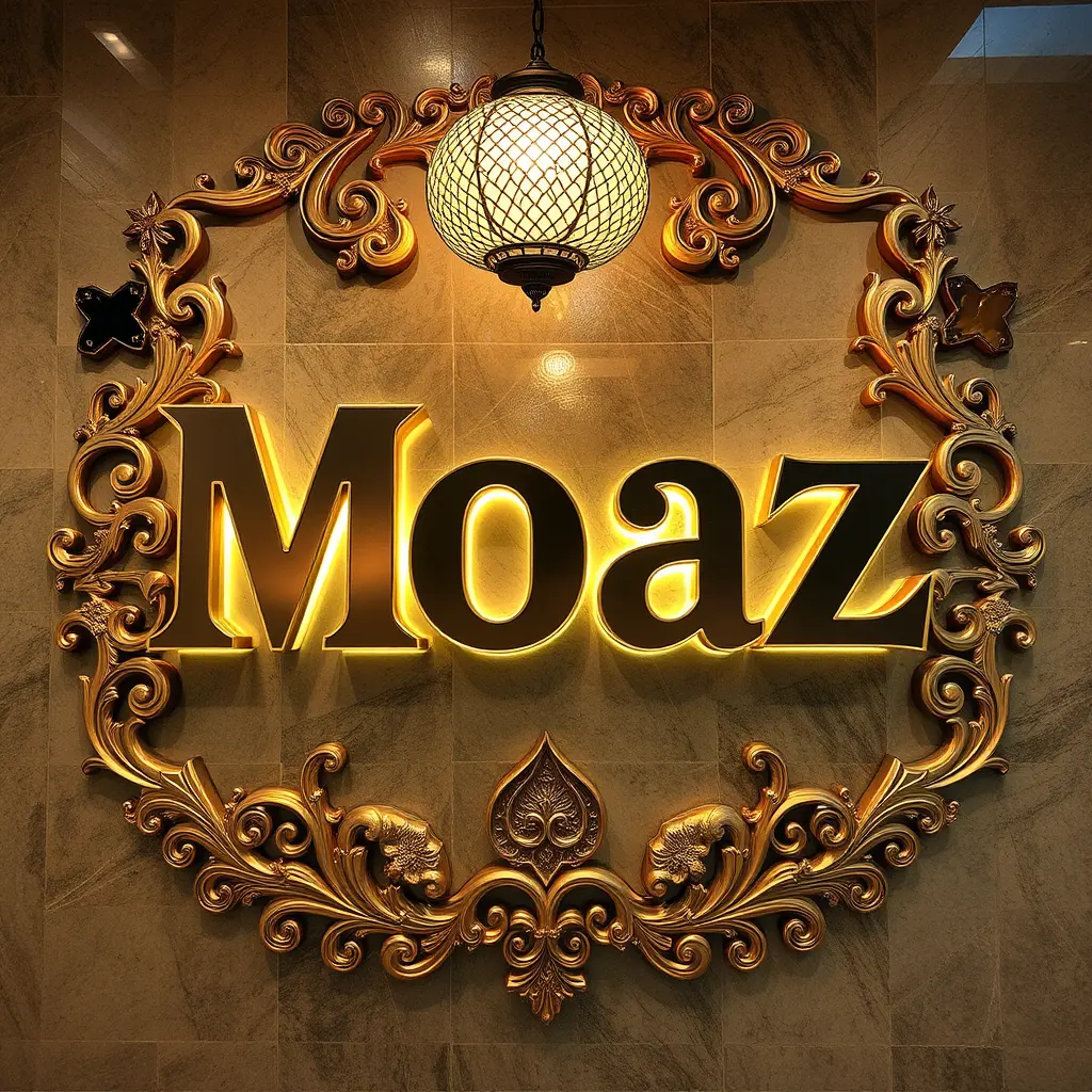 اسم معاذ مزخرف بل لكورية