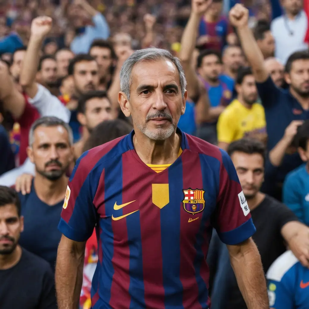 عبسي مشجع برشلونه بعد مئه سنه