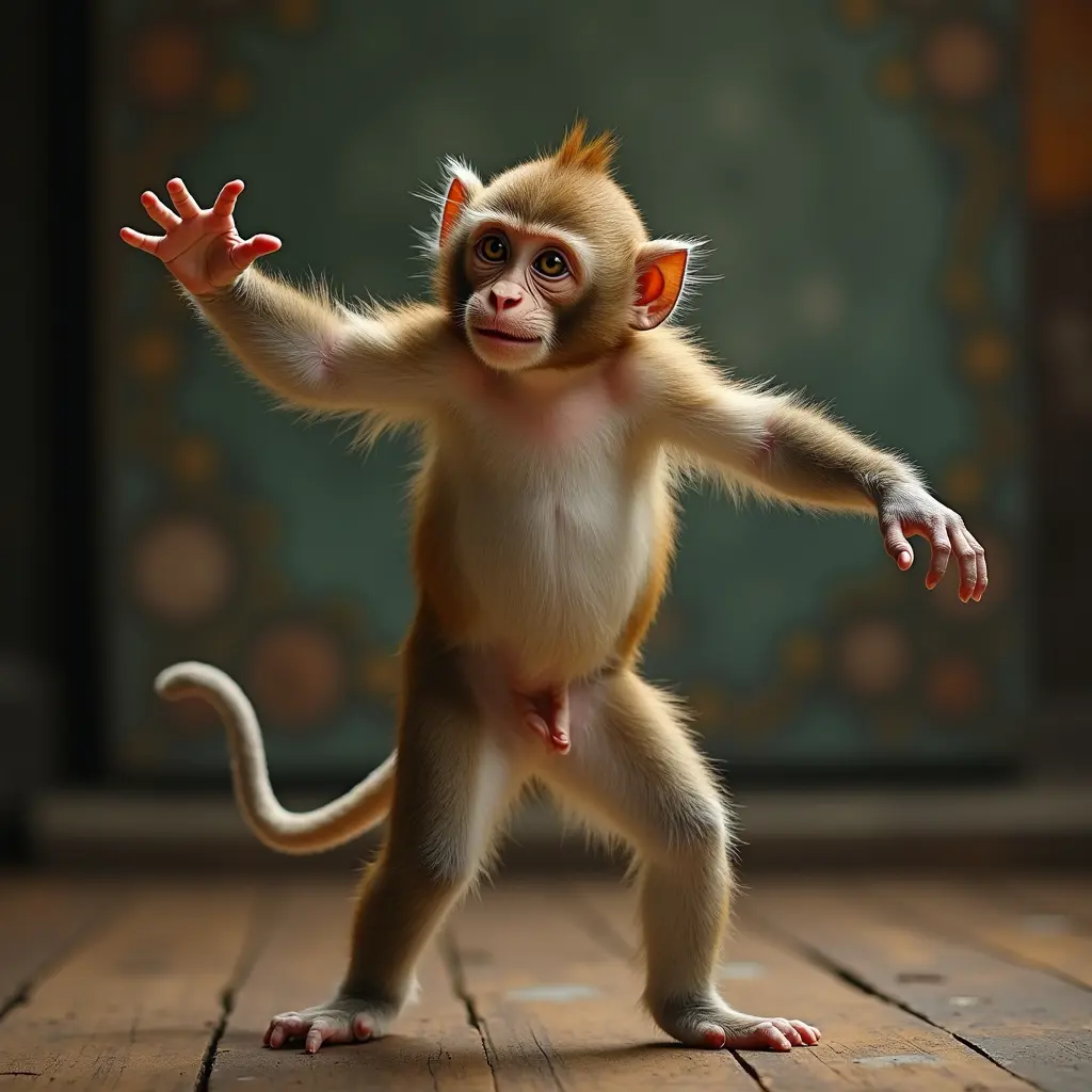 قرد يرقص البالية