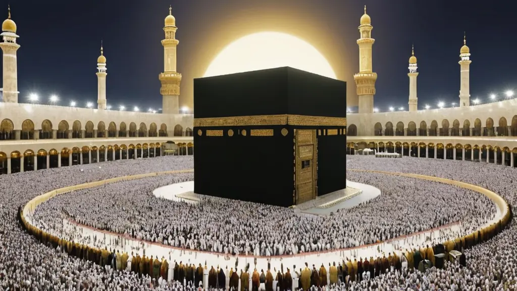 صورة الكعبة المشرفة قديما رسم كرتوني