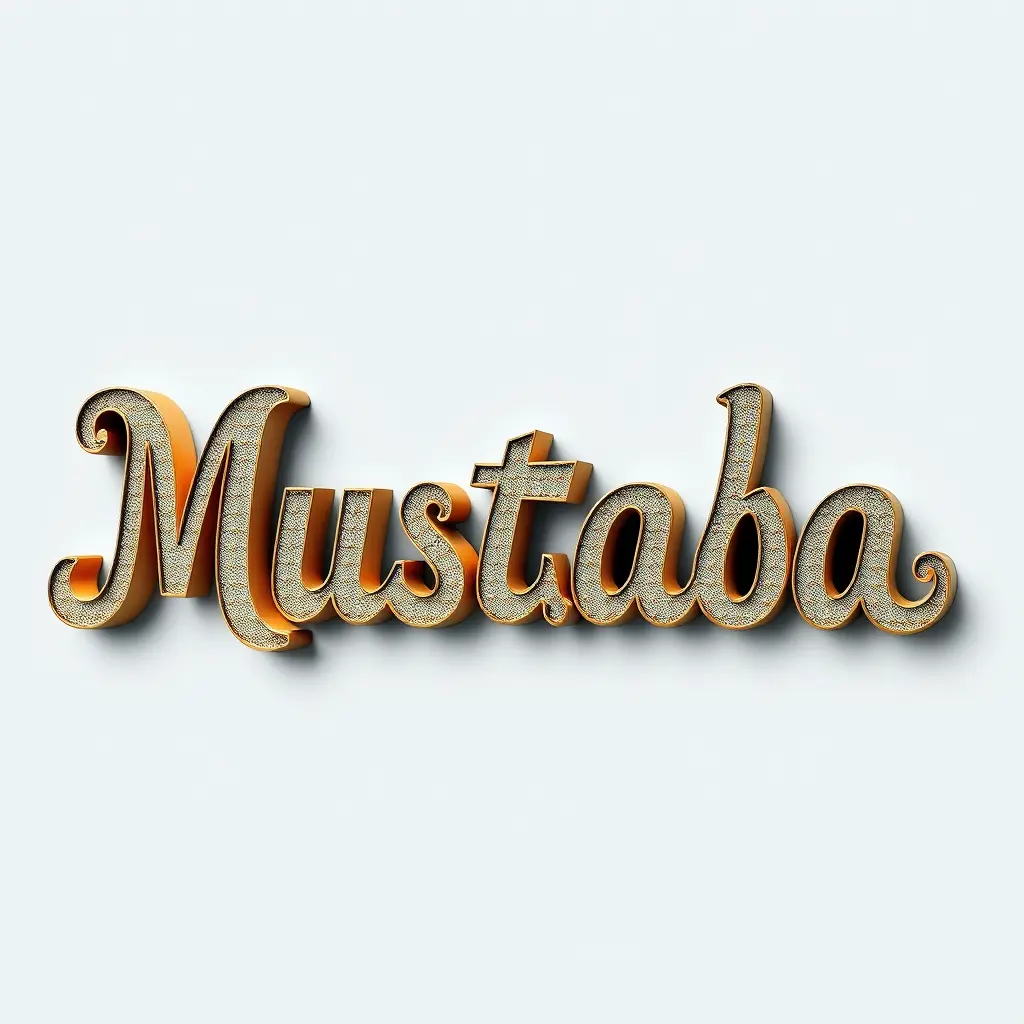 إسم مصطفى على شكل زخرفي