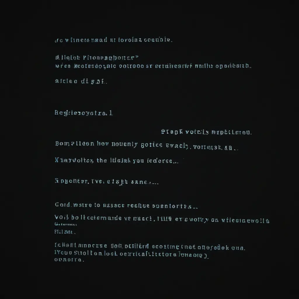 شاشة سوداء تحتوي على كتابة فخمة