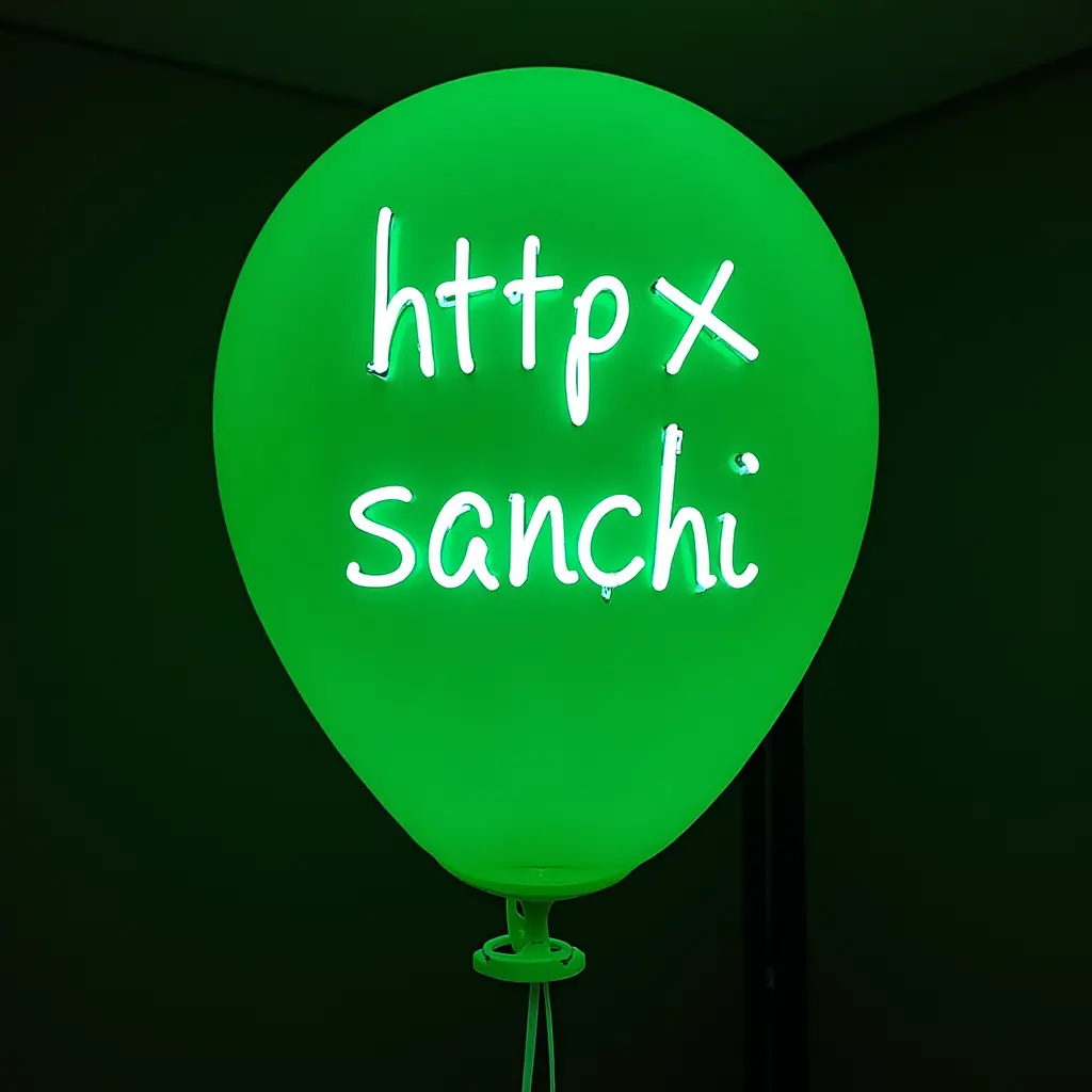 اريظ منك ان تصمم لي صورة يوجد فيها مقام شهيد بالجزائر وفوقه مكتوب بالنيون httpx sanchi بالون أخضر.