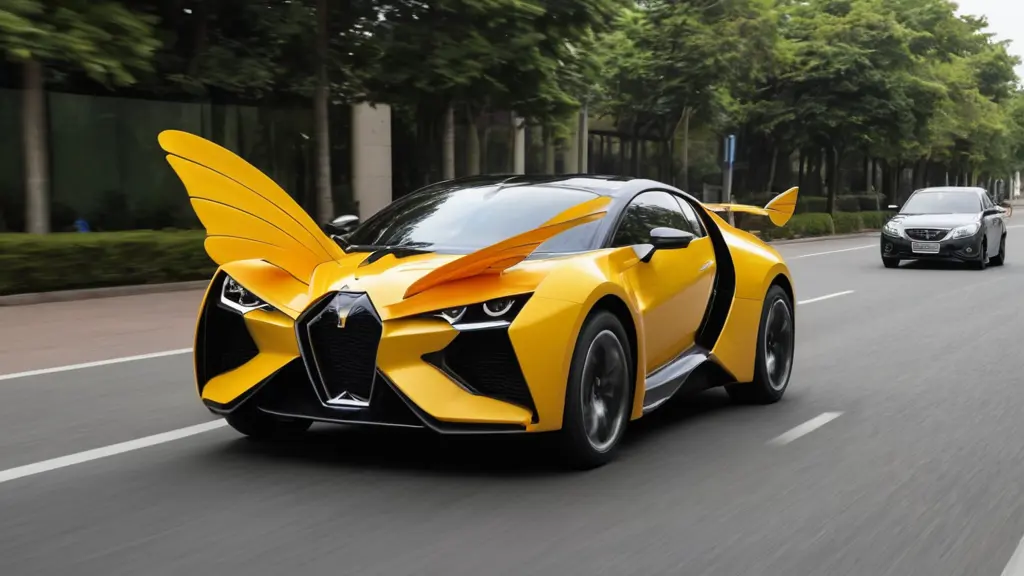 سيارة على شكل فراشة