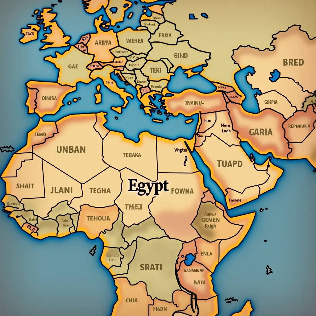 خريظه العالم عليها اشاره وجودي في مصر ومكتوب علي الصوره help