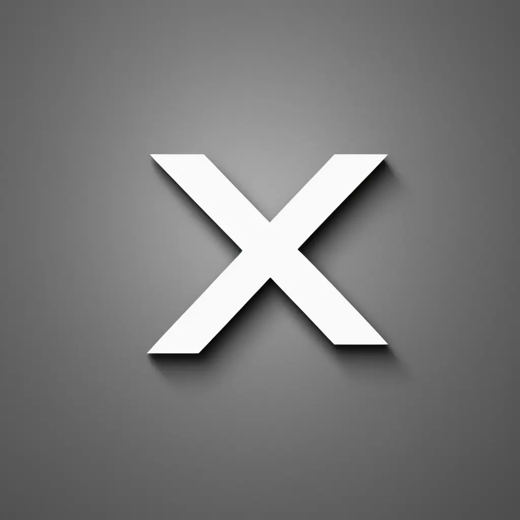 شعار متجر الكترونيات باسم x store