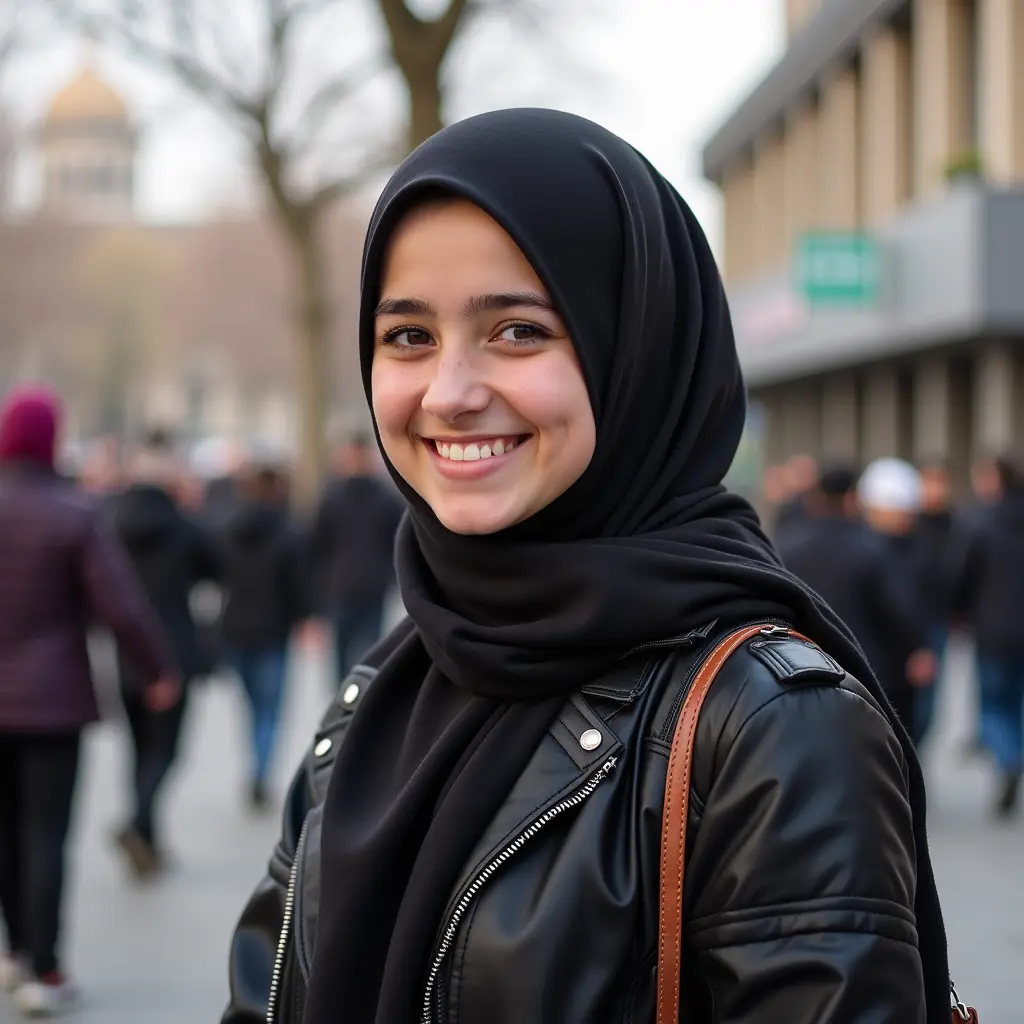 صور بنت عراقيه مراهقه عمرها 17 سنه في مكان عام بدون حجاب ومبتسمه اريدها بدون حجاب