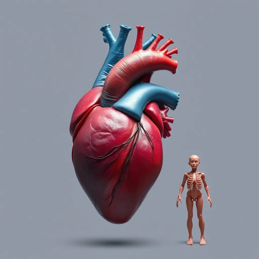 حجم قلب الحوت الأزرق مقارنة بالإنسان