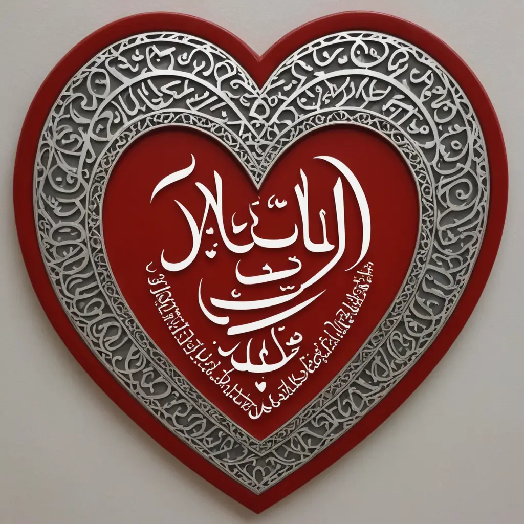 اسم احمد وفاطمة داخل قلب احمر واحد