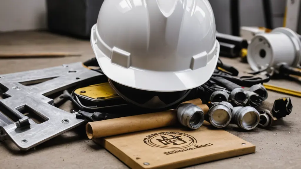صورة شعار للهندسة المدنية مع المعدات الهندسية و خوذة و مكتوب اسم المهندس Moiad Al Ali 
