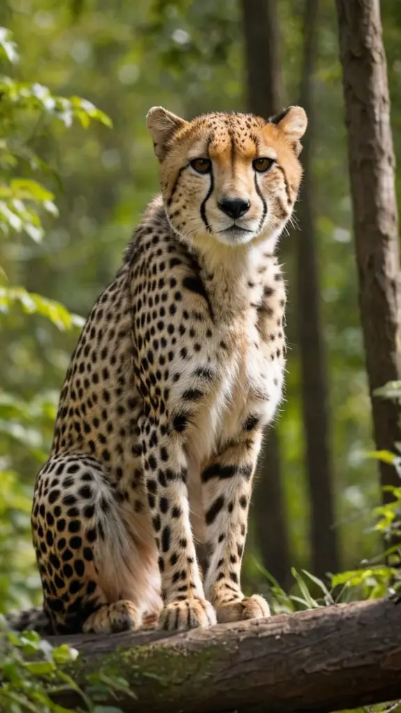 صوره الفهد شيتا في الغابه