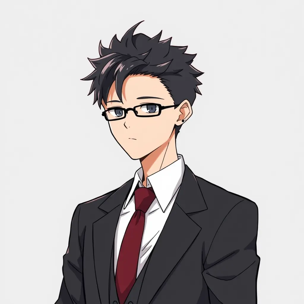 أريد صورة بروفايل احترافية لشخصية تُدعى "توجي من انمي جوجيتسو كايسن"، يرتدي بدلة رسمية أنيقة. يجب أن يكون التصميم مناسبًا لاستخدامه كصورة ملف شخصي على إنستقرام، بحيث تكون الأبعاد مربعة، والخلفية بسيطة ومتناسقة مع المظهر الرسمي. يُفضل أن تكون الألوان هادئة وعصرية، مع إضاءة متوازنة تُبرز ملامح الشخصية بشكل واضح واحترافي.