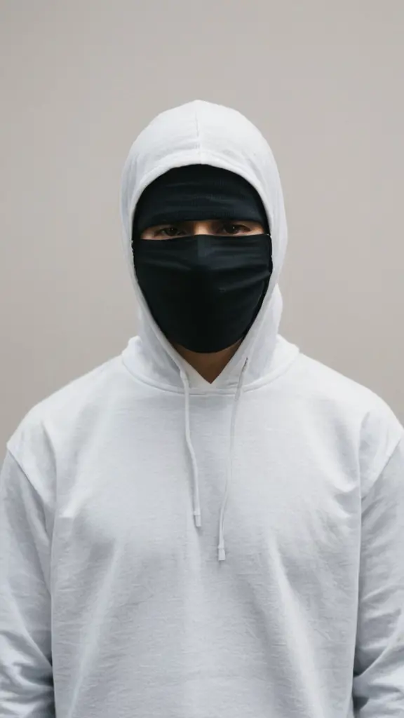صورة شخص ملثم من كل شيء بقوماش