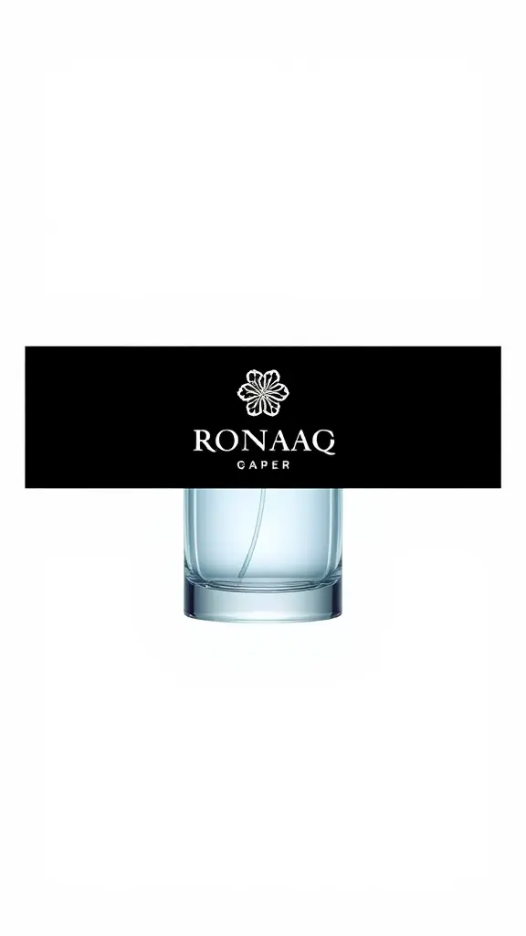 لوجو لبراند عطور اسمه (رونق)