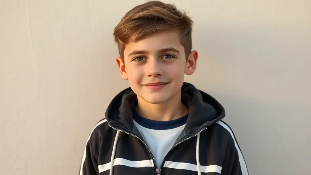 ولد عمره 14 سنه جميل بملابس رياضيه